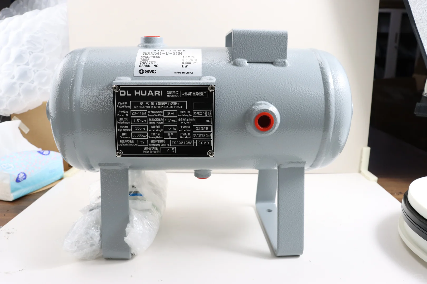 SMC储气罐VBATO5A1-U-X104