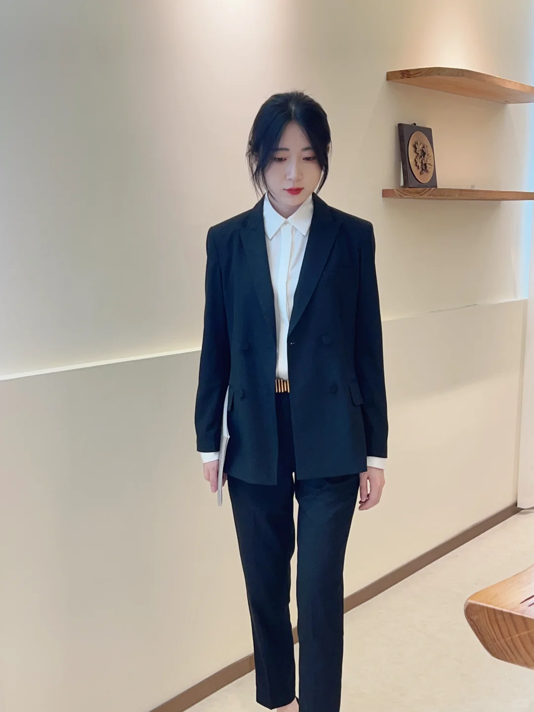 公务员体制内面试通勤的气质套装