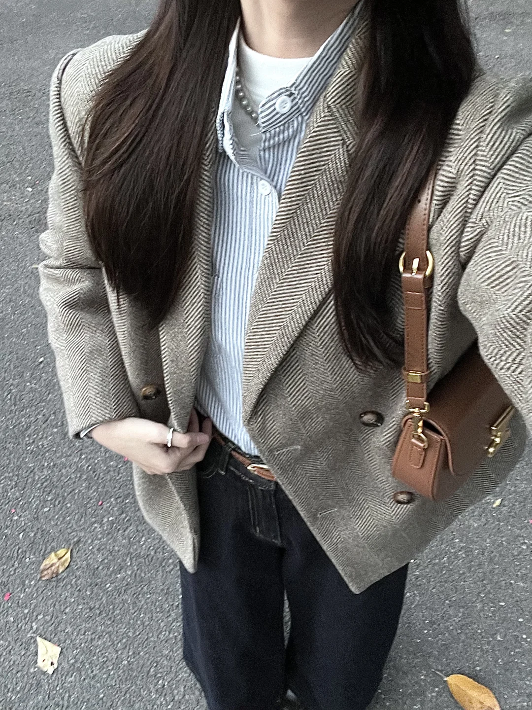 我愿称之秋冬高智感干练气质上班通勤叠穿！