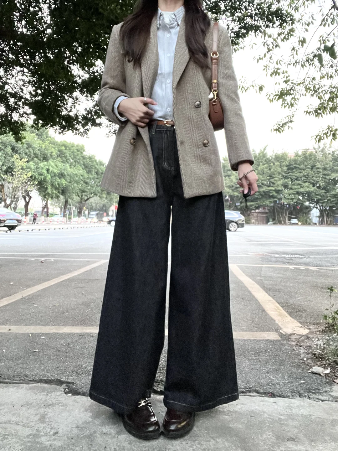 我愿称之秋冬高智感干练气质上班通勤叠穿！