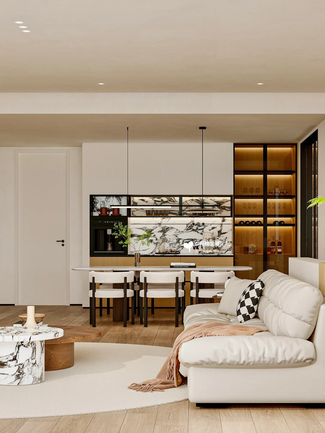 小户型都来抄原木极简风!大平层既视感?