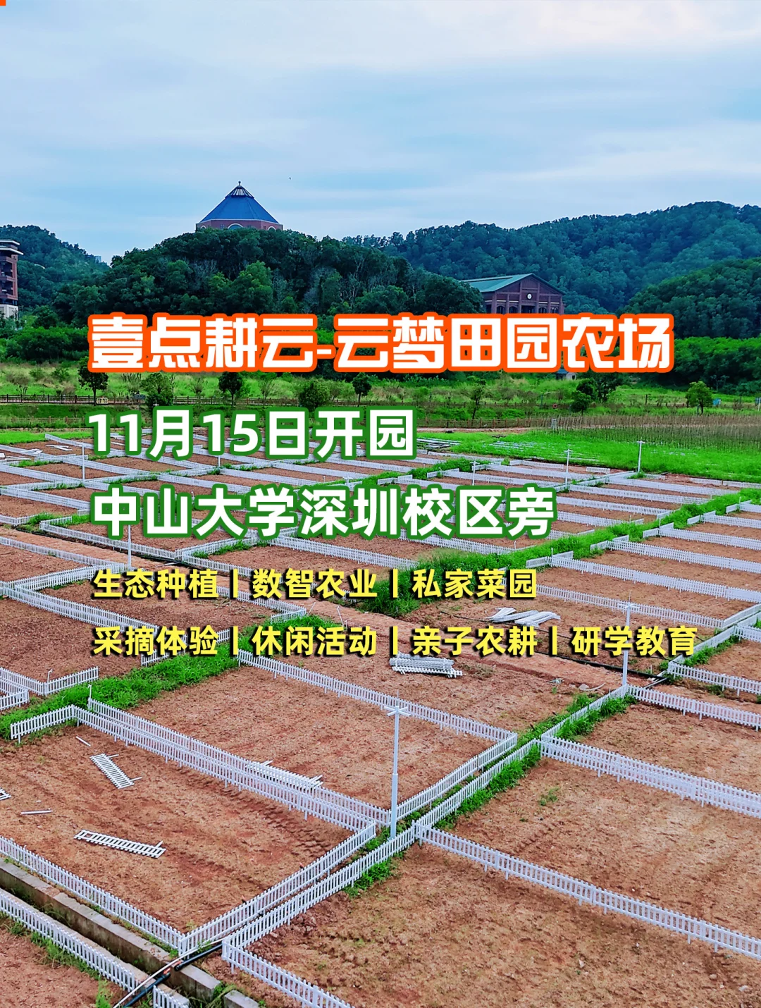 深圳光明中山大学旁农场开园，田园生活攻略