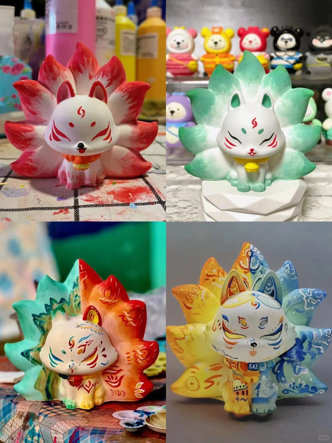 下次见面一起来画石膏娃娃叭?