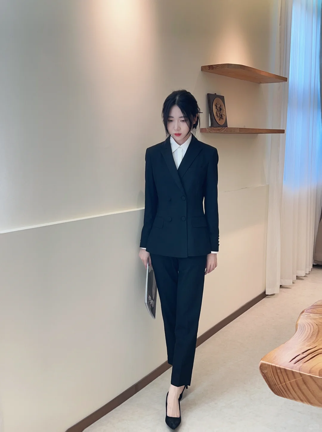 公务员体制内面试通勤的气质套装