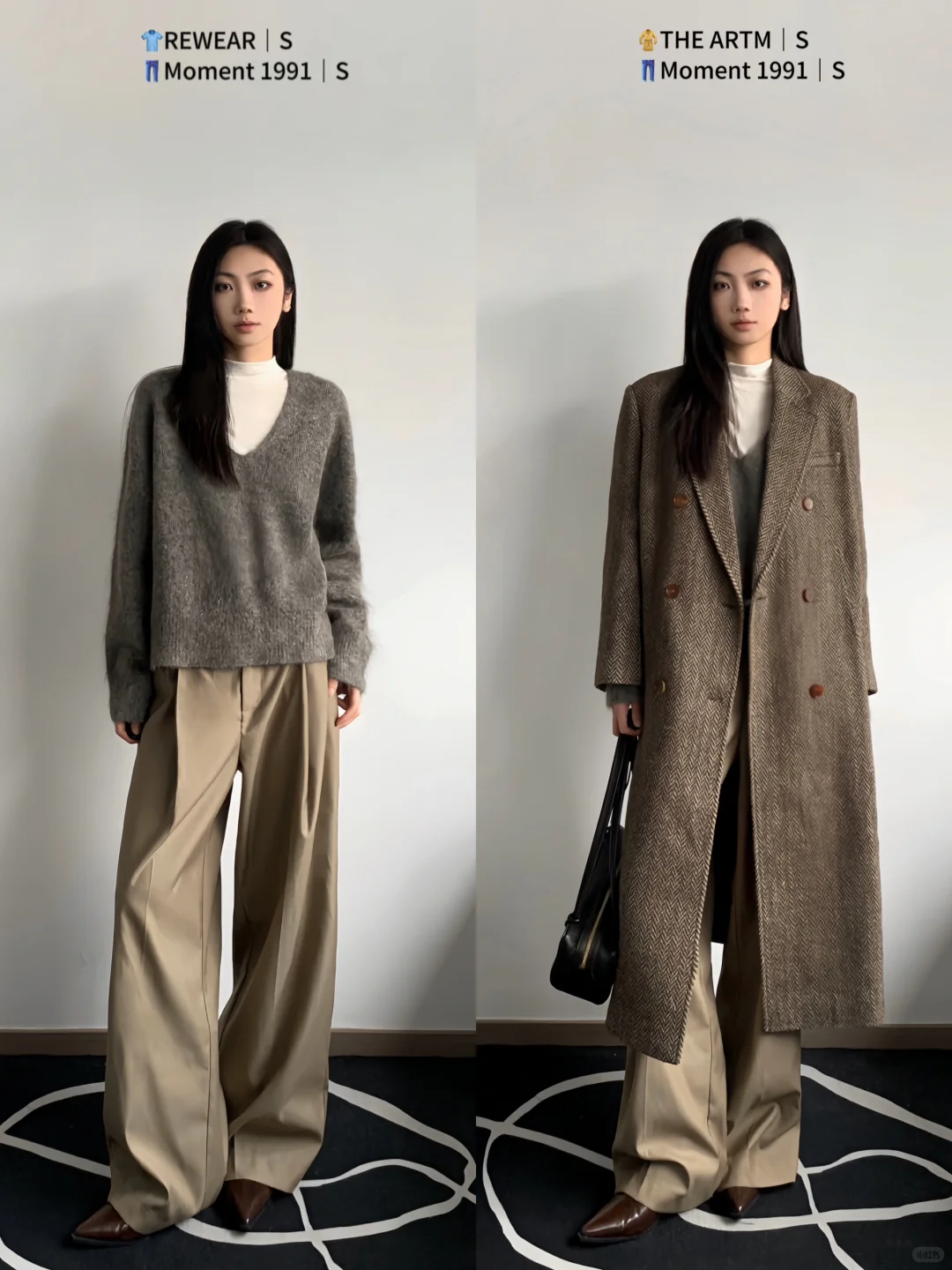 姐系氛围感｜高级allgrey驼色大衣穿搭合集