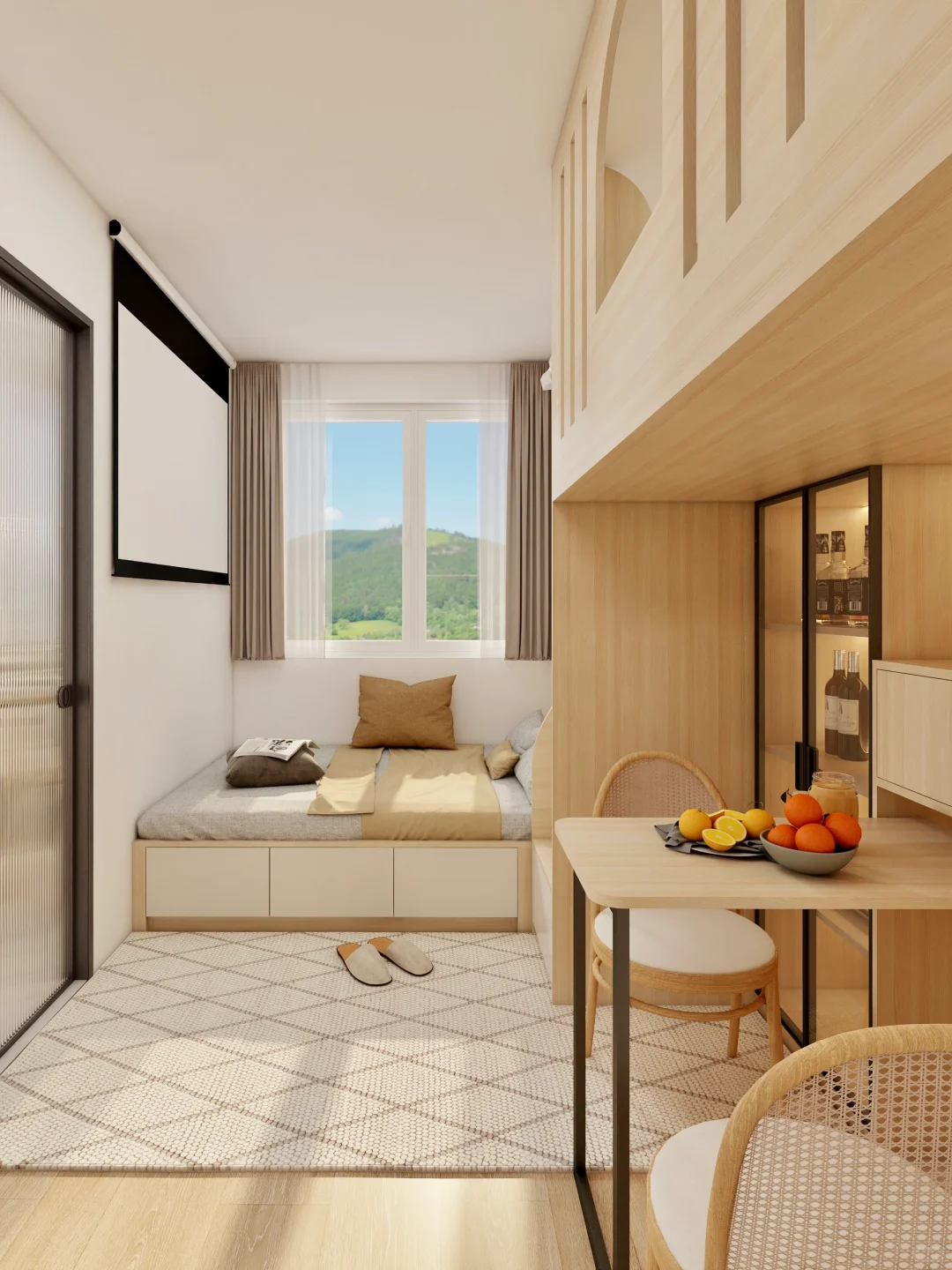 香港14m²公屋?一室改两床住下一家三口人