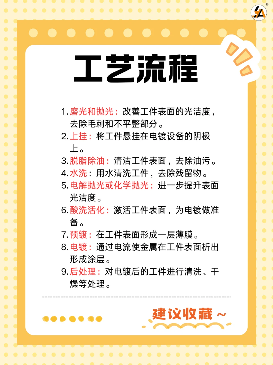 表面处理工艺分享来啦--电镀