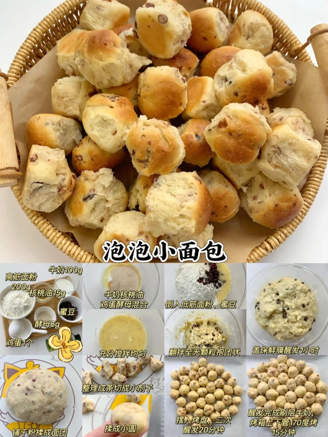 12款宝宝蛋糕面包??|烘焙中式糕点