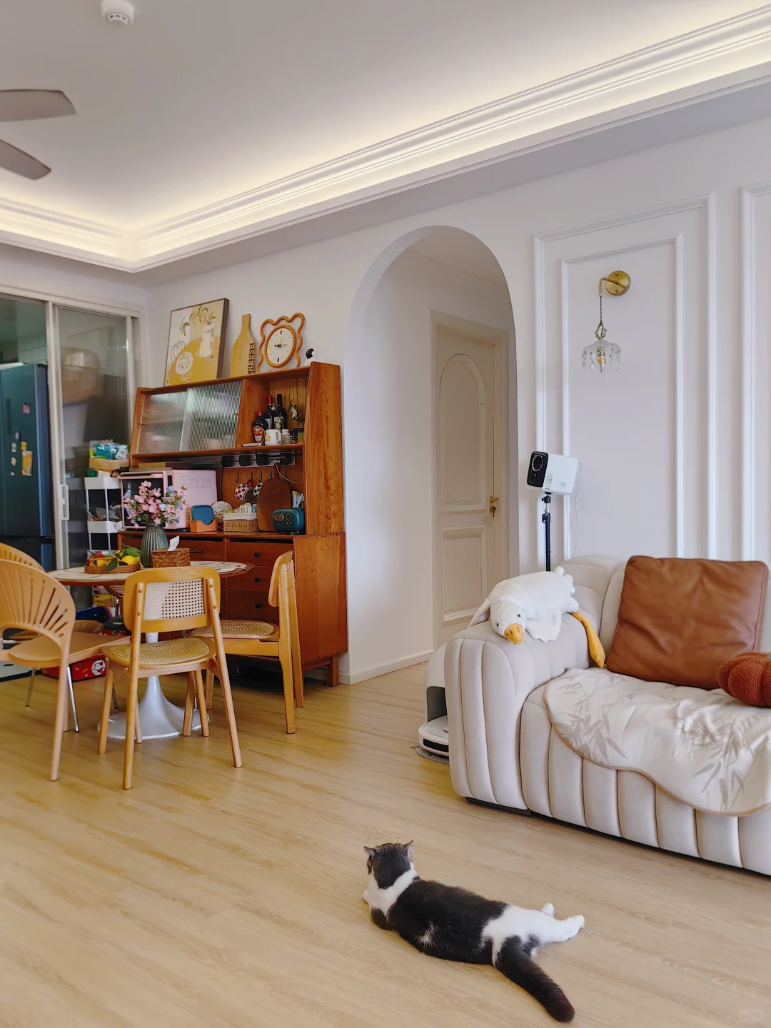 舍弃电视柜,3.95米开间的客厅改成了图书馆