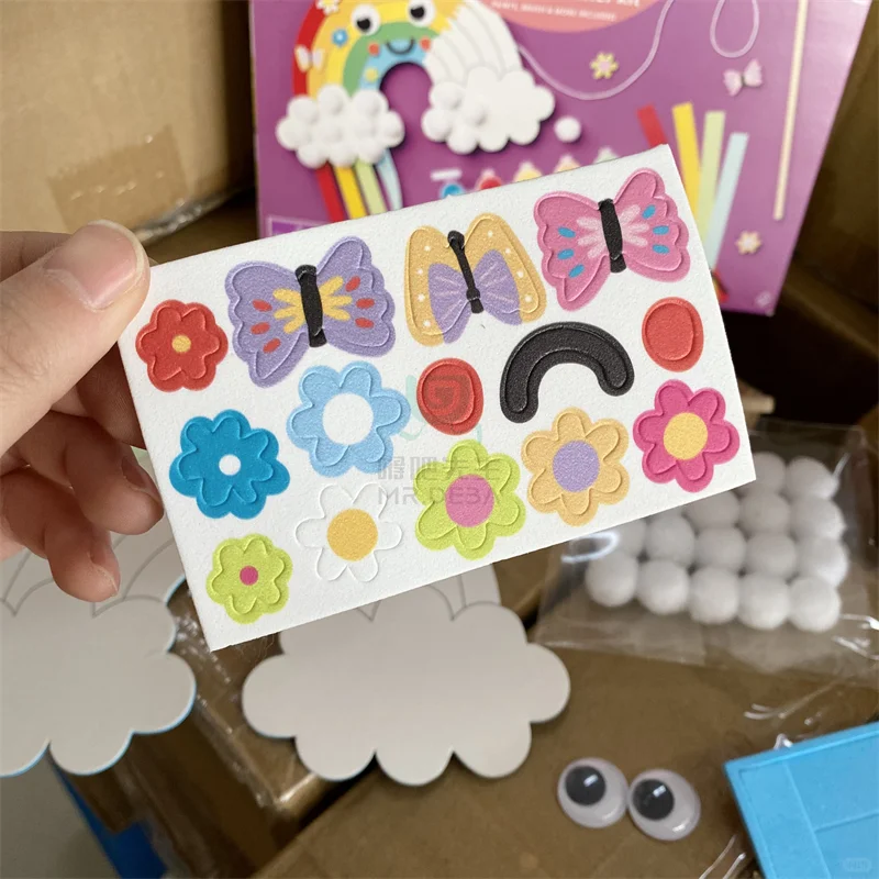 6.8DIY彩虹涂色彩绘手工模型 只有40个