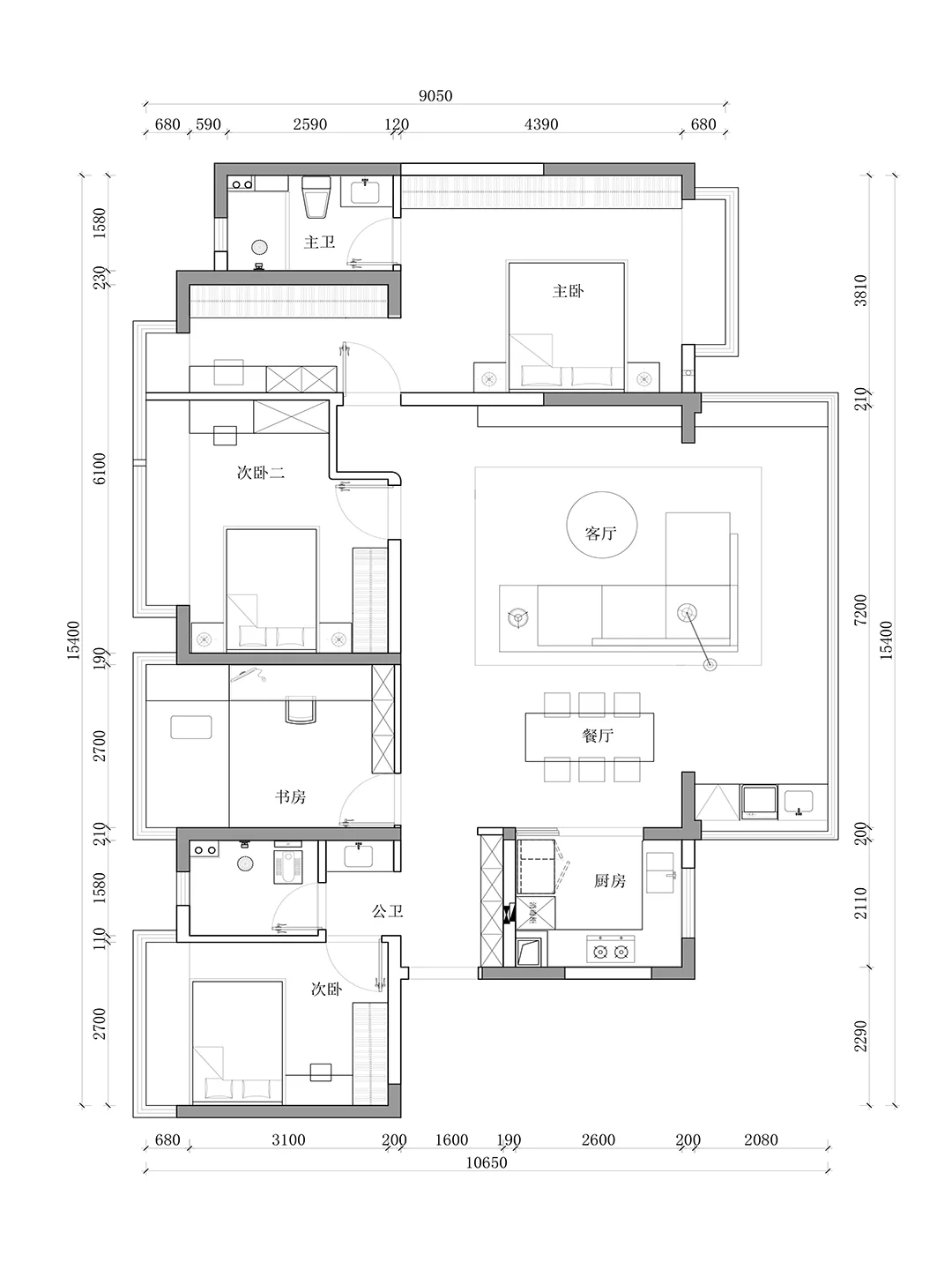开放式设计让家多出20㎡活动区，是你的爱吗