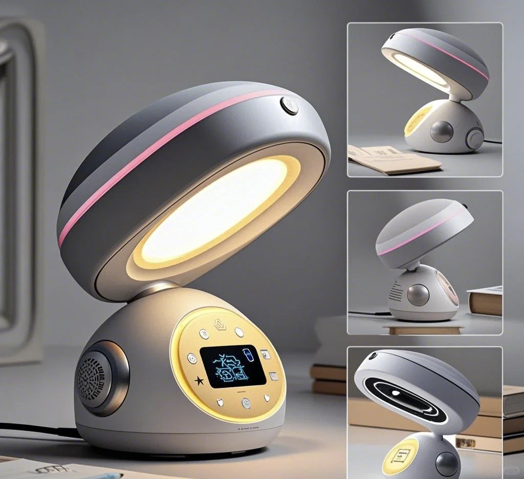 概念学习伴侣台灯:启明!你懂学习它懂你!