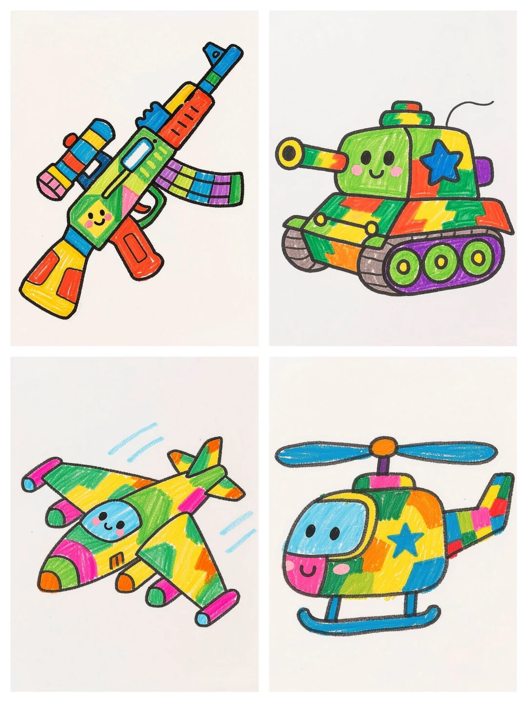 儿童画素材（30）：玩具