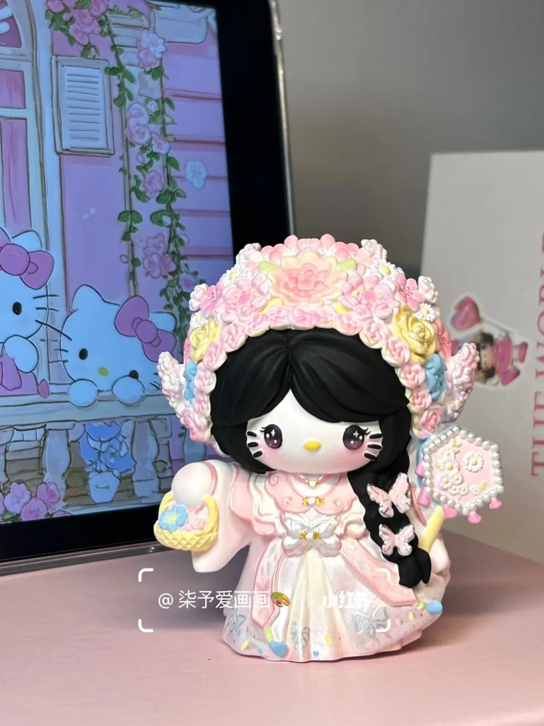 ⋆ ꙳簪花kitty石膏⊹꙳˖꙳?今生簪花世世漂亮