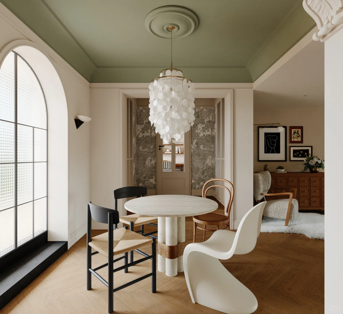 164㎡中古风老房改造，梳理家的布局（附图纸）