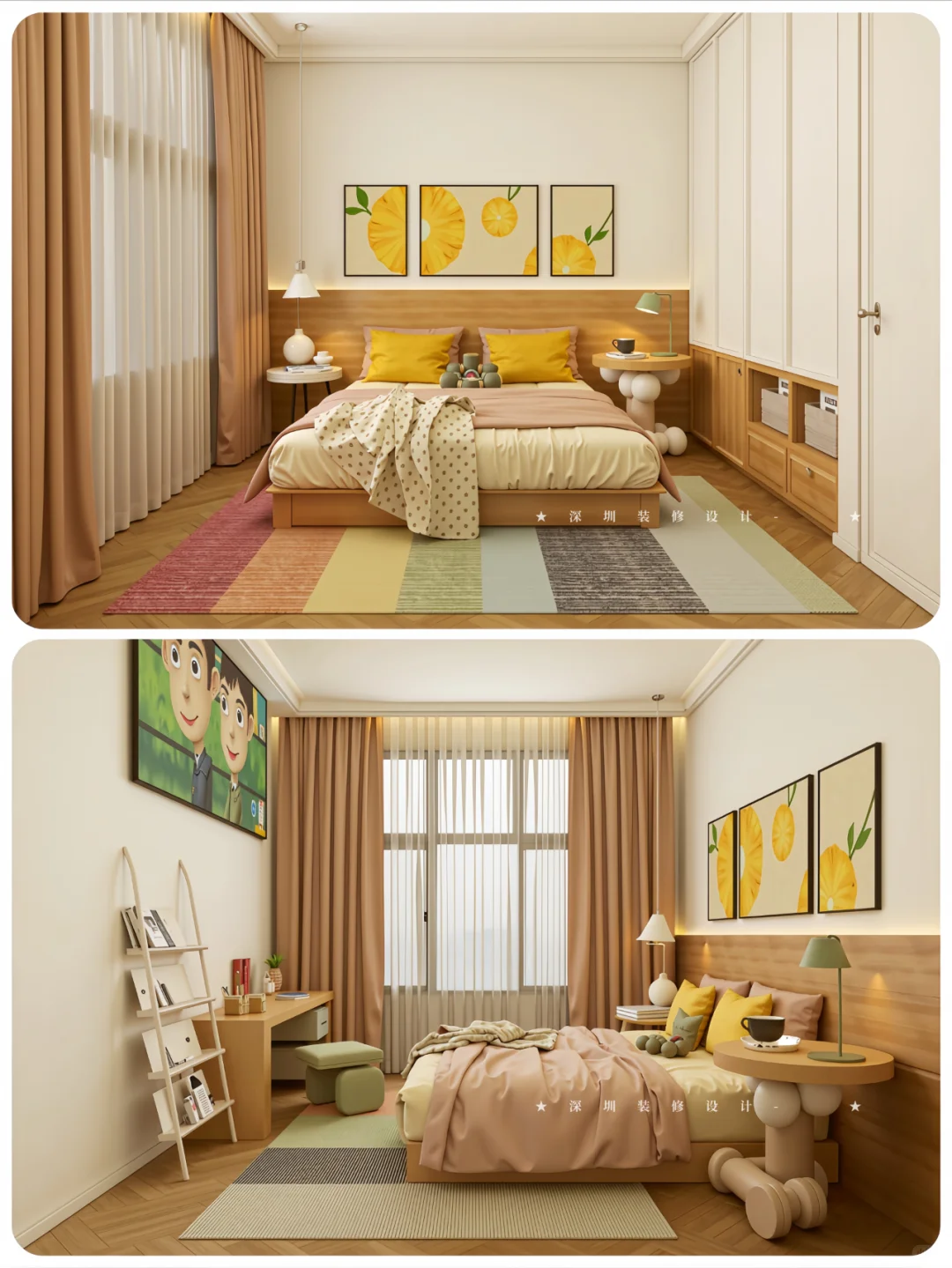 55㎡爆改5房?,双儿童房超强收纳豪宅感