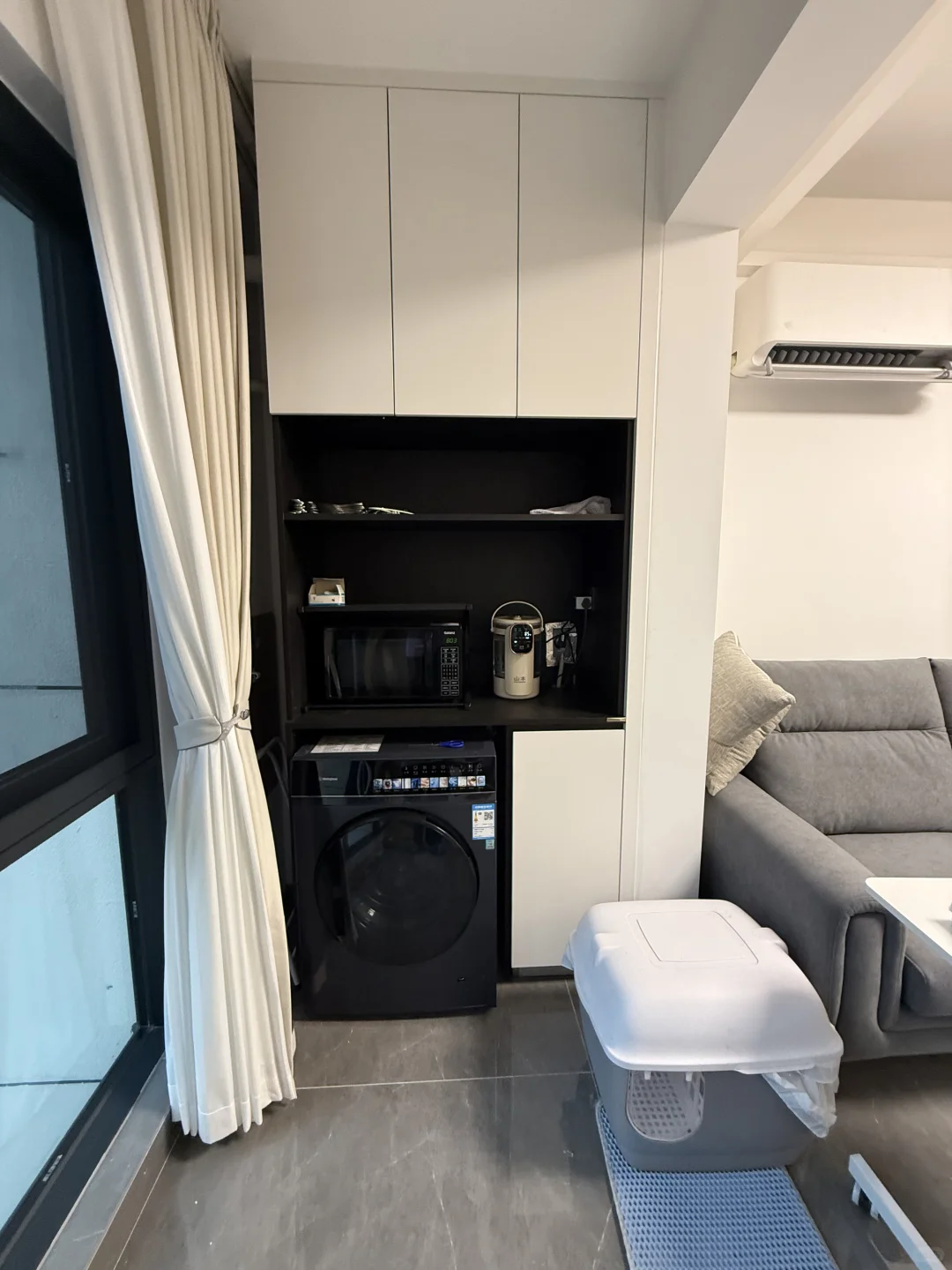 小户型阳台柜改造一柜多用,把空间利用到..