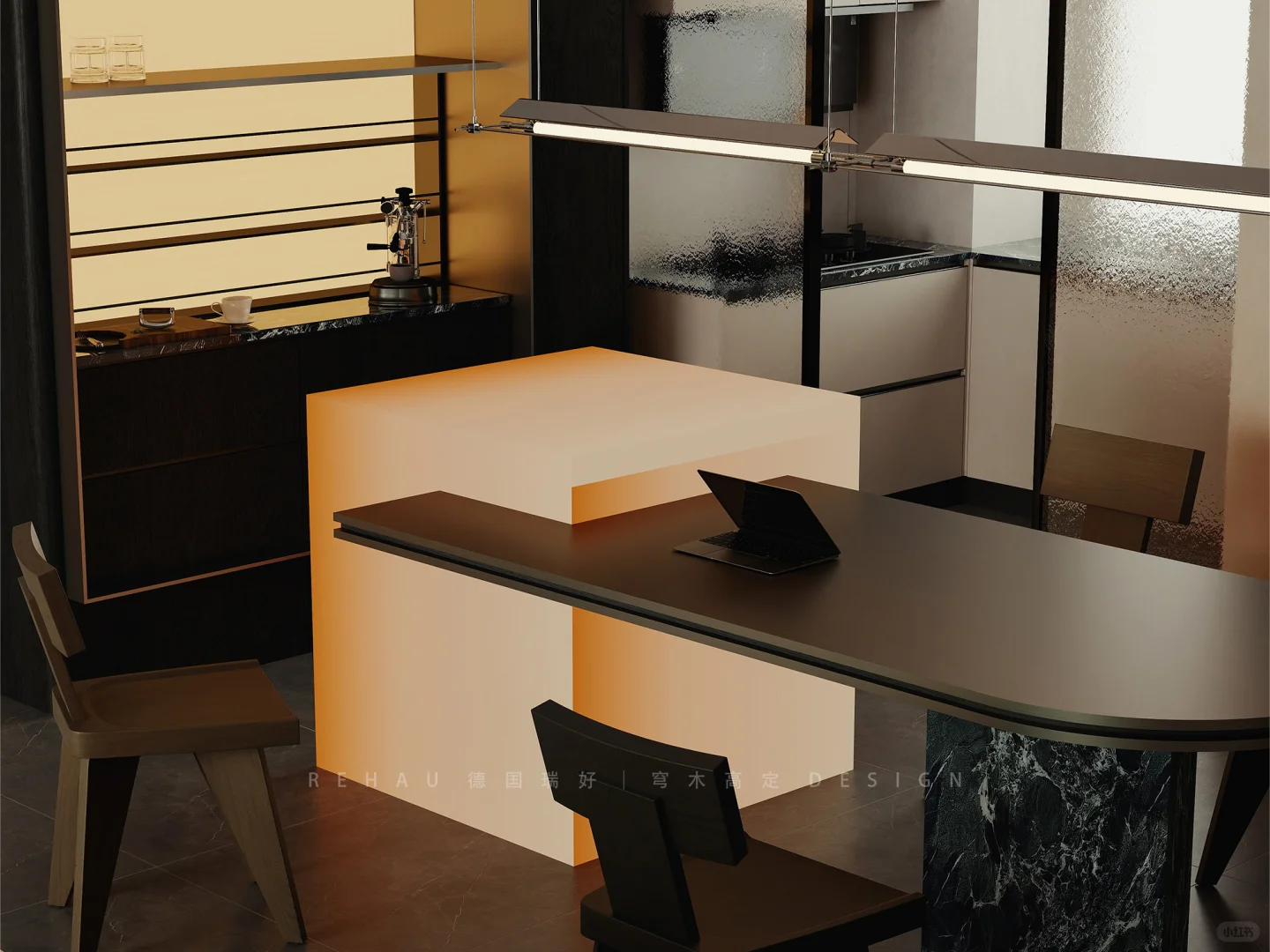 上海汇元玺|客餐厅一体化的全屋定制设计