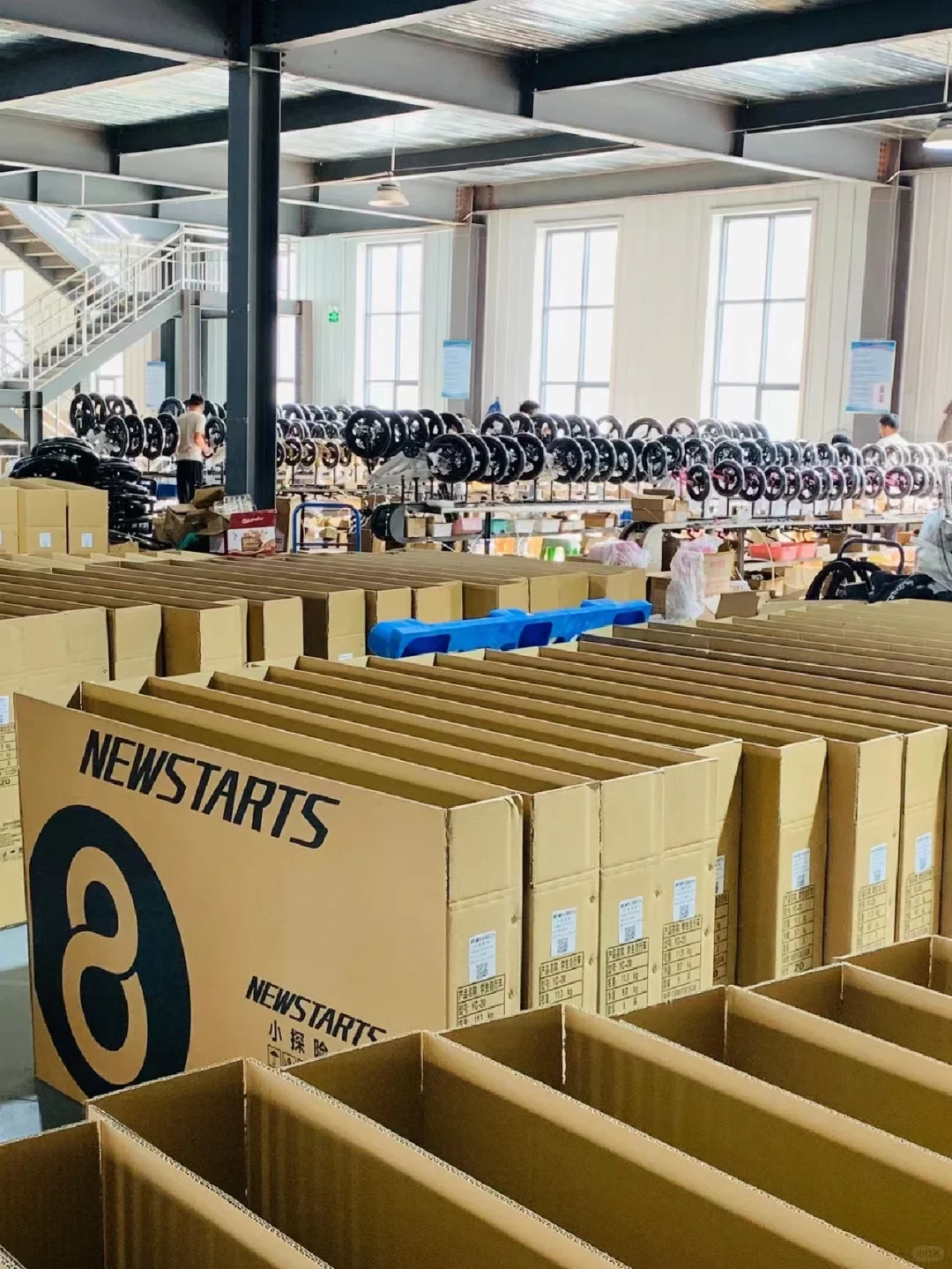 工厂实拍！自行车生产线