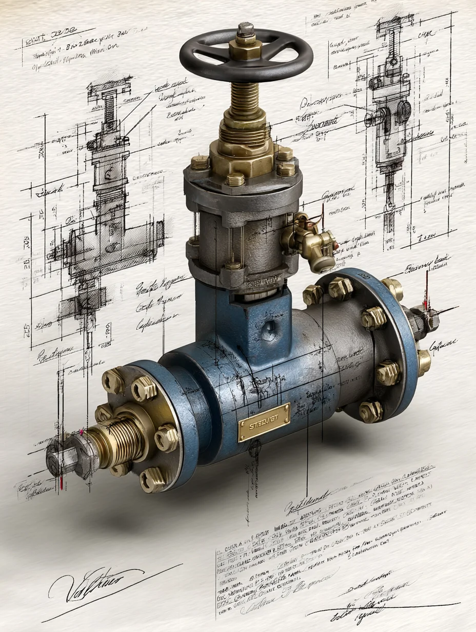 工业闸阀 设计手稿