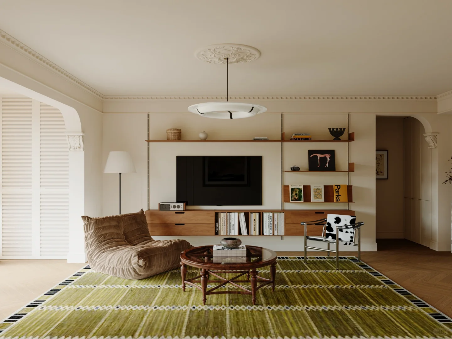 164㎡中古风老房改造，梳理家的布局（附图纸）