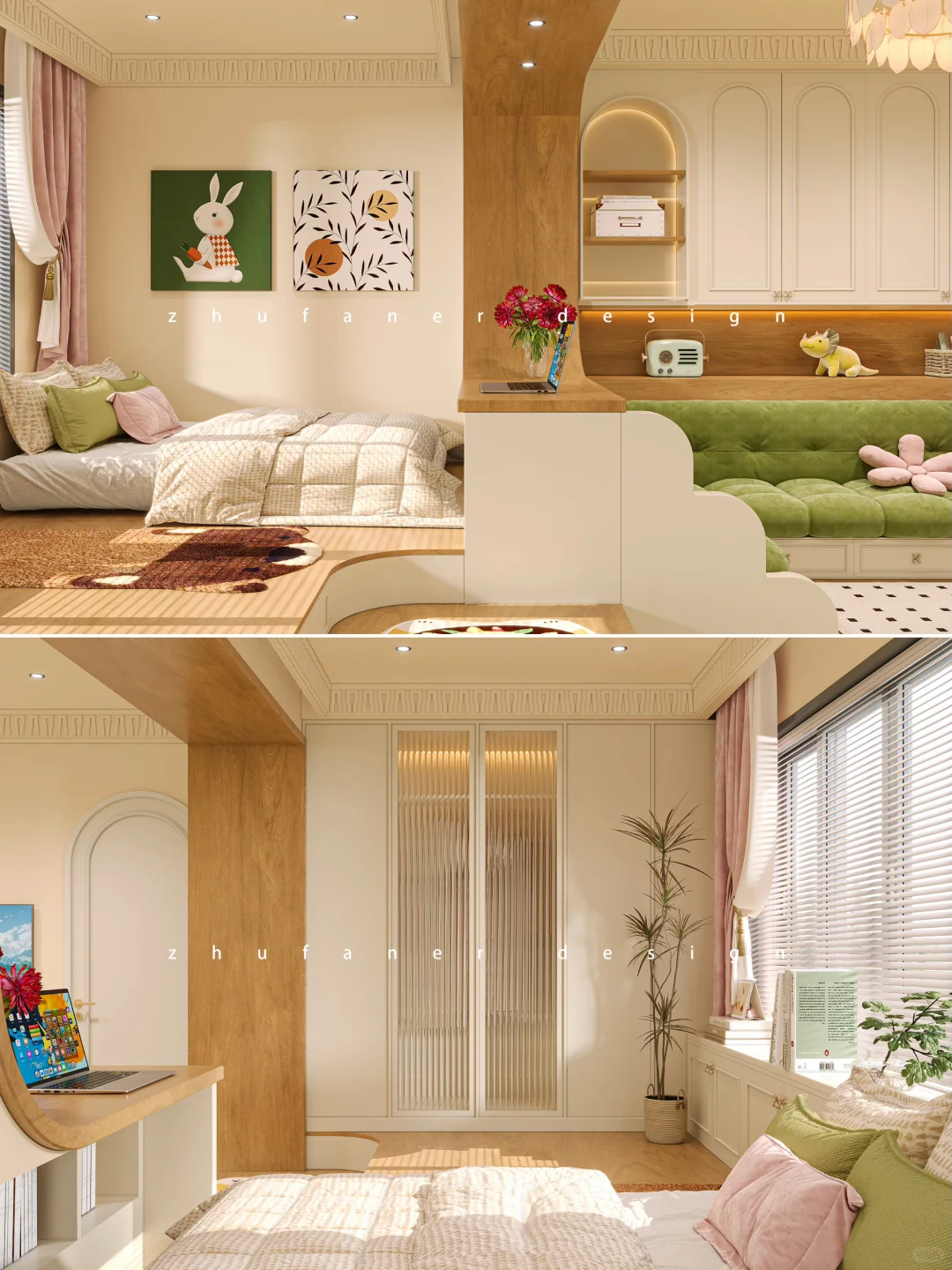 思路打开,老房靠四用地台扩容,两室荣登三居