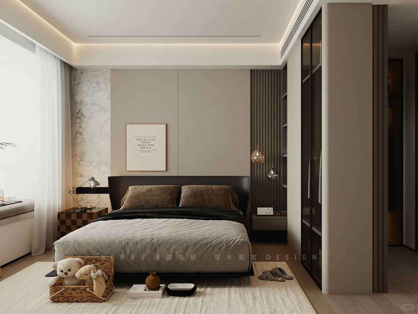 上海汇元玺|客餐厅一体化的全屋定制设计