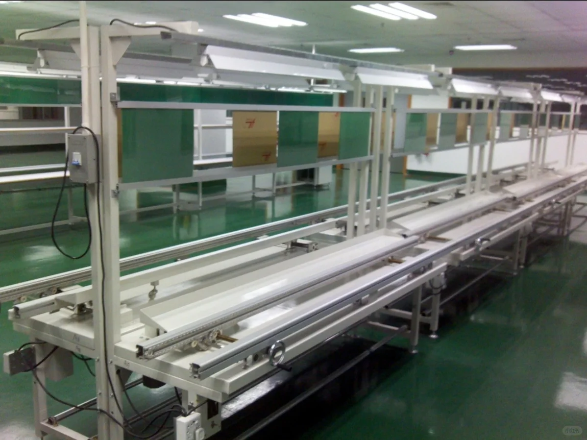 电子厂手工插件流水生产线，