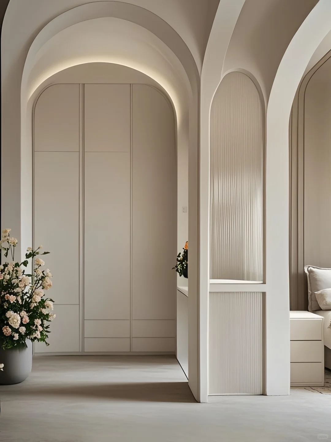 法式白月光具像化1㎡拱形玄关の美貌暴击