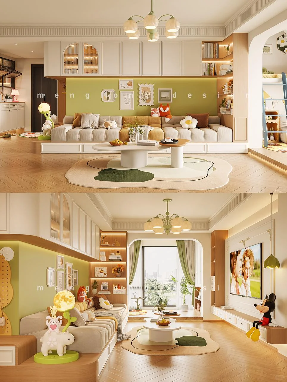 新案|抹茶绿+地台沙发?把“莫奈花园”搬