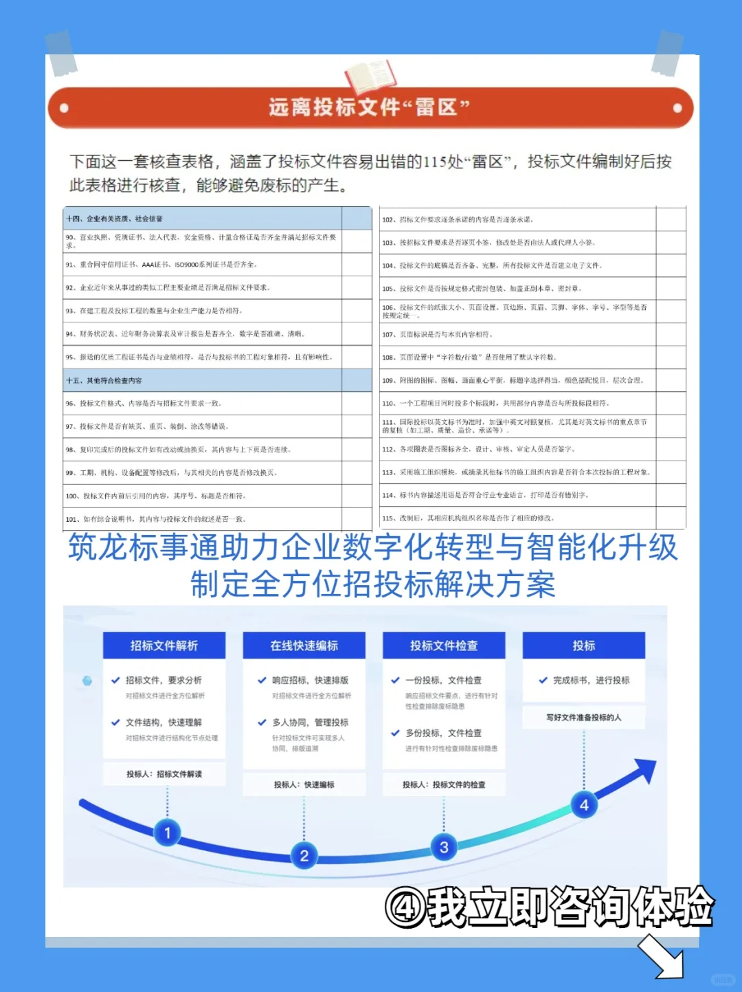 【招投标必看】标书逐项检查表?，让你不迷茫