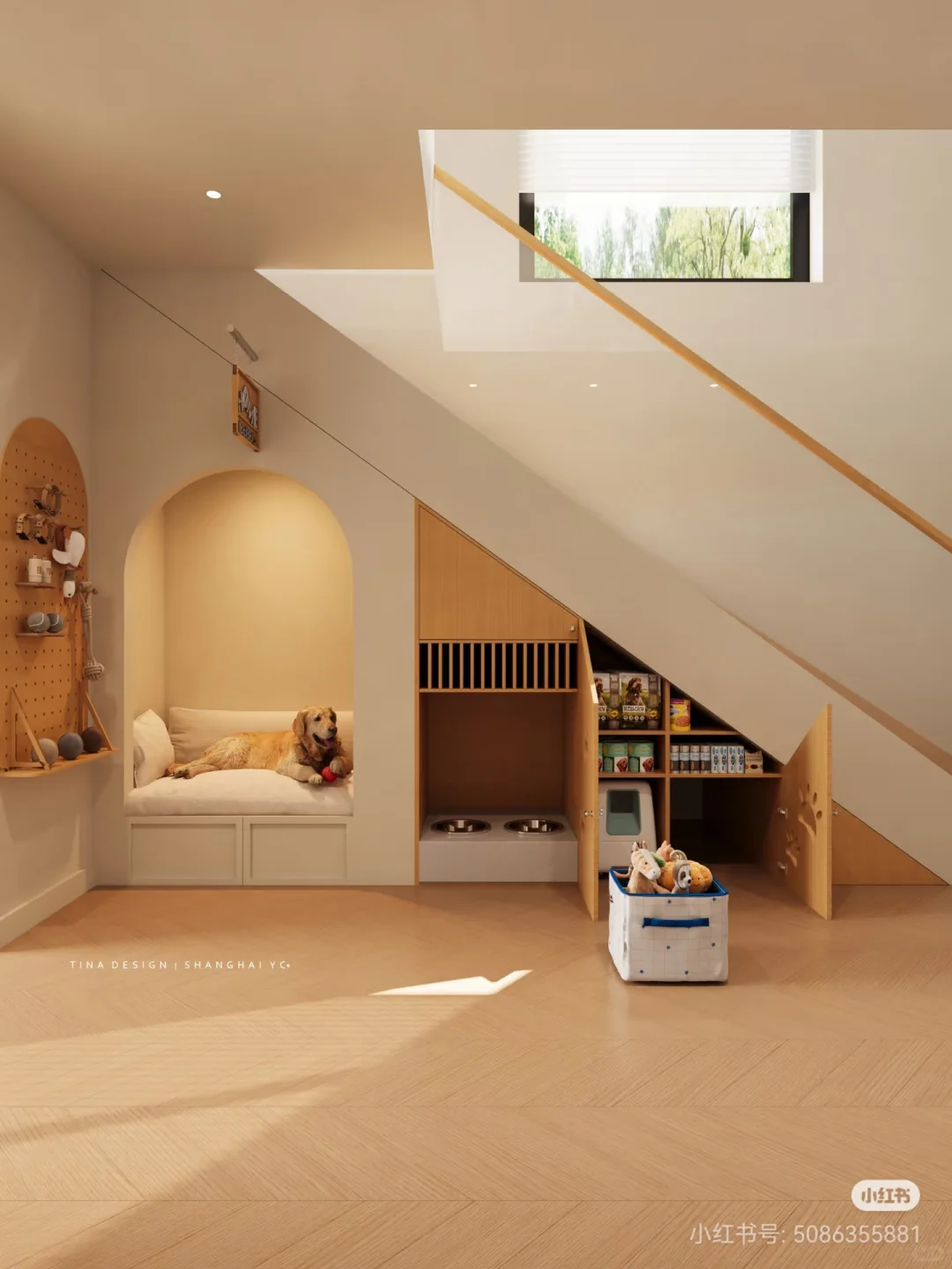 为狗狗设计的家中小角落