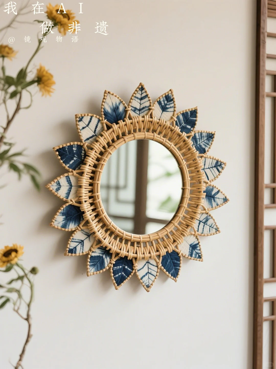 Aha这也是艺术｜给镜子装个向日葵?笑一笑吧