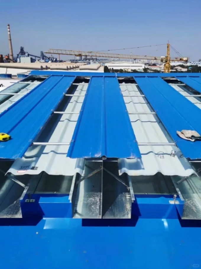 工业通风天花板配置！天窗+气楼组合??