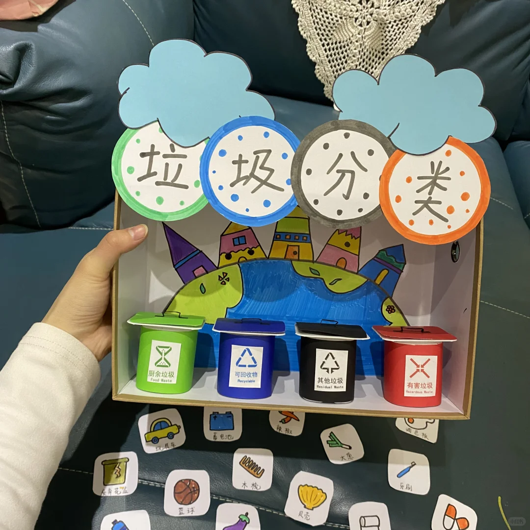 幼儿园自制教具之垃圾分类