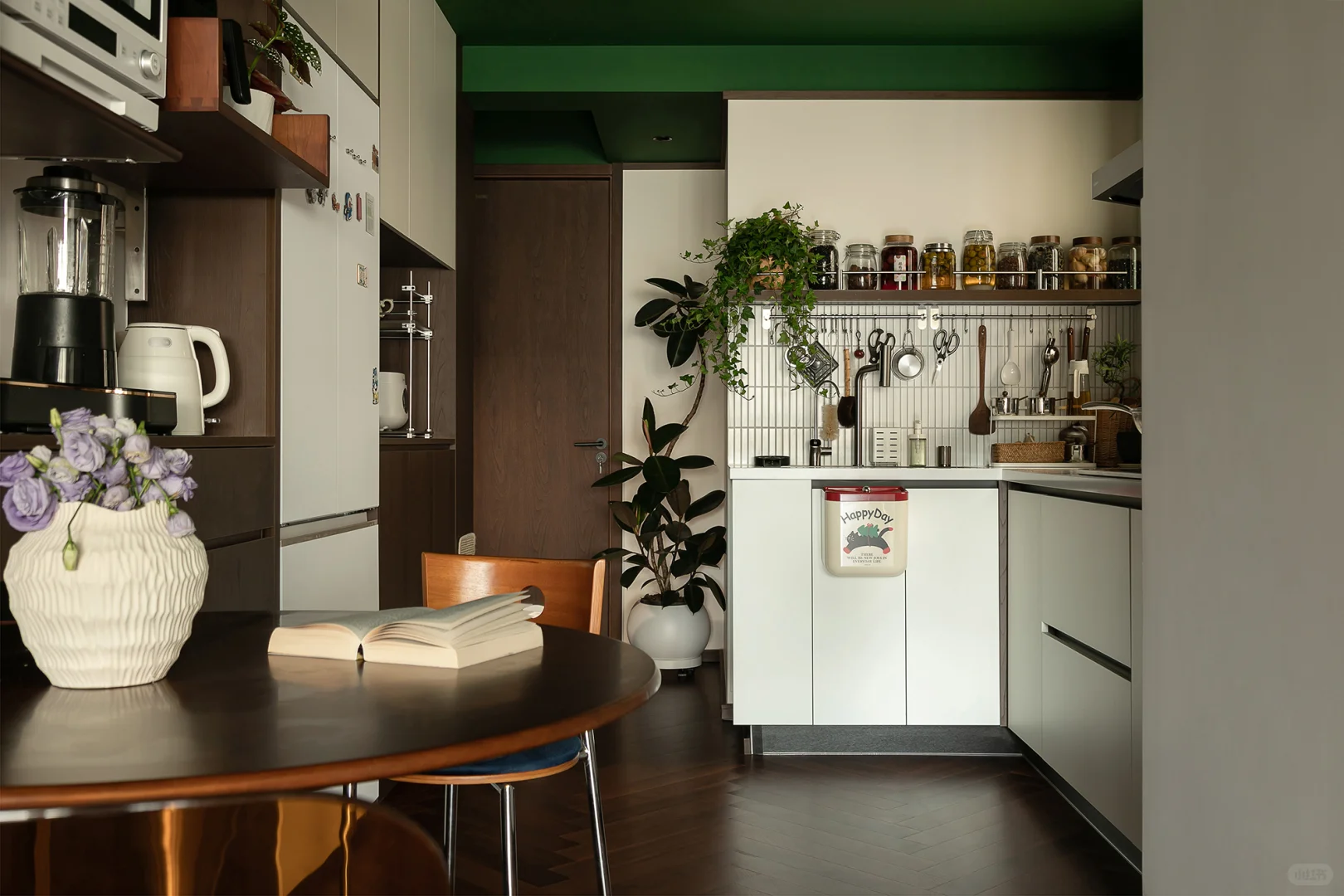 老公房逆袭!一人两猫的森系混搭共生小家