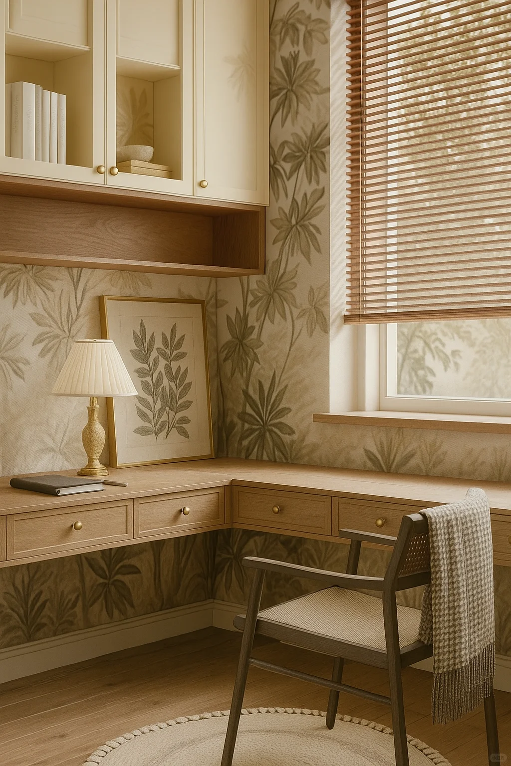 L型双人书房设计?