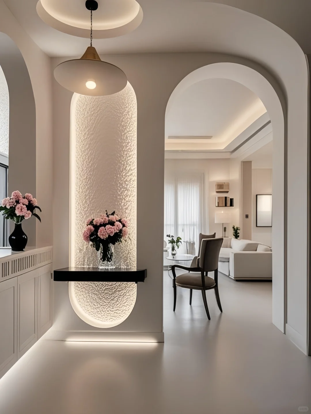 法式白月光具像化1㎡拱形玄关の美貌暴击