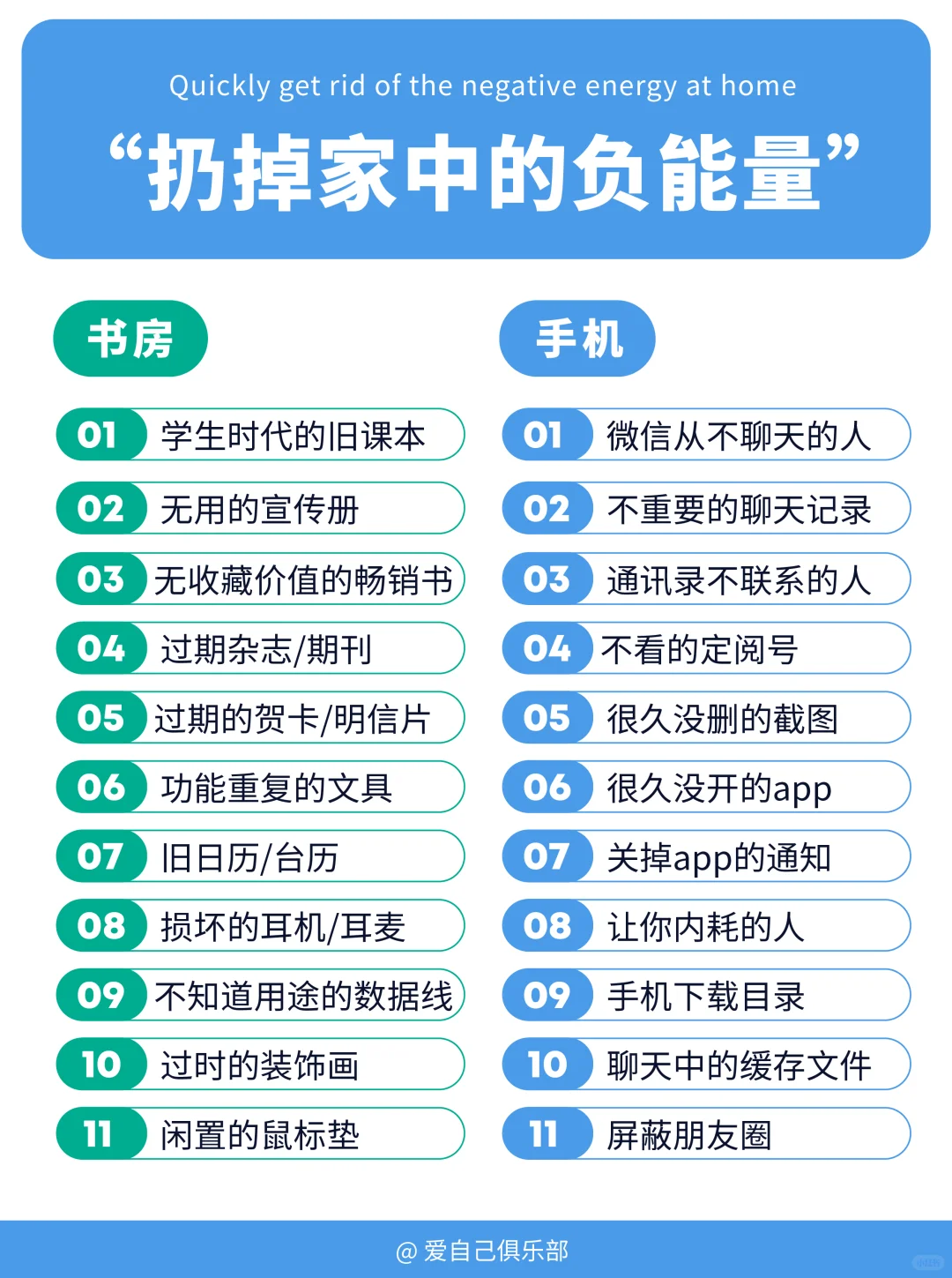 扔扔扔！给家来个负能量大扫除｜断舍离清单