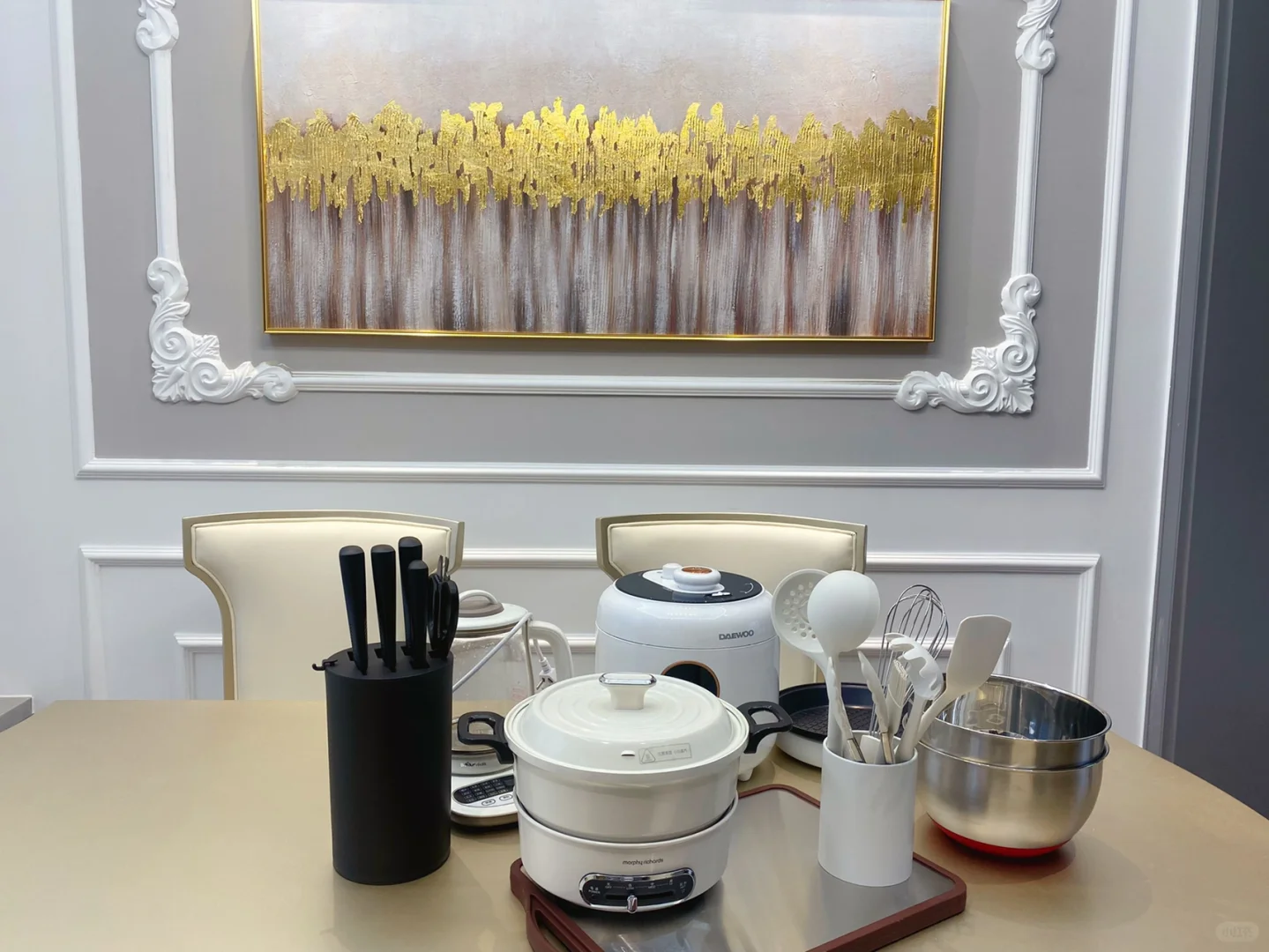 婆婆送的厨房用具到了