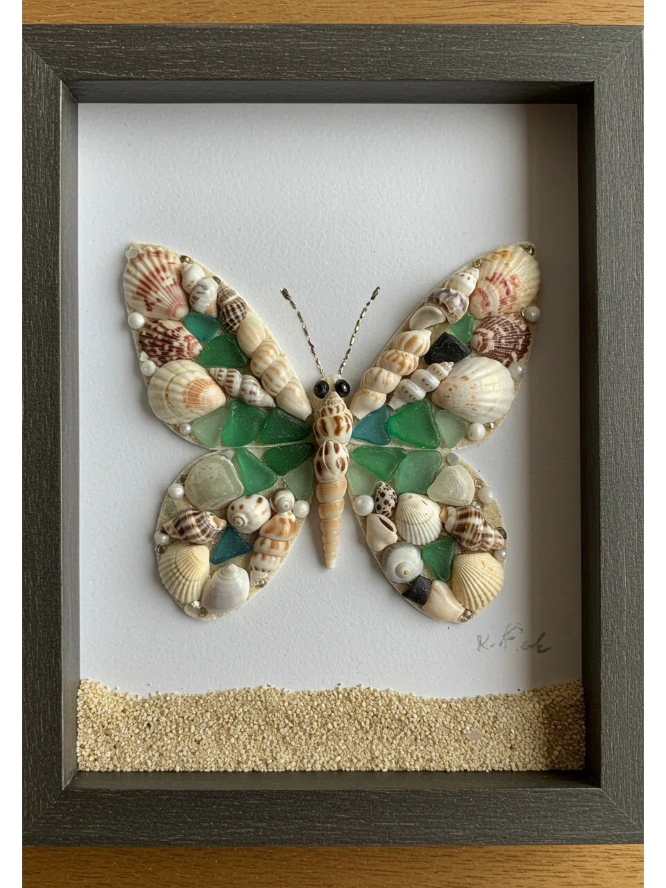 ?一秒穿越到海边!?贝壳DIY蝴蝶?