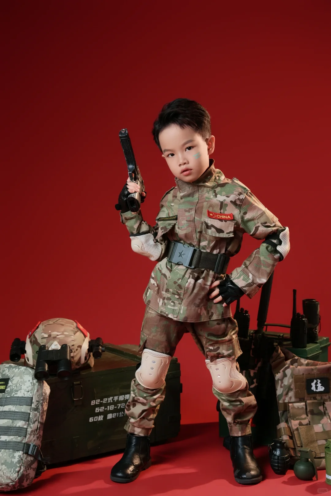 6岁“特种兵”报到！气场这块直接拿捏?