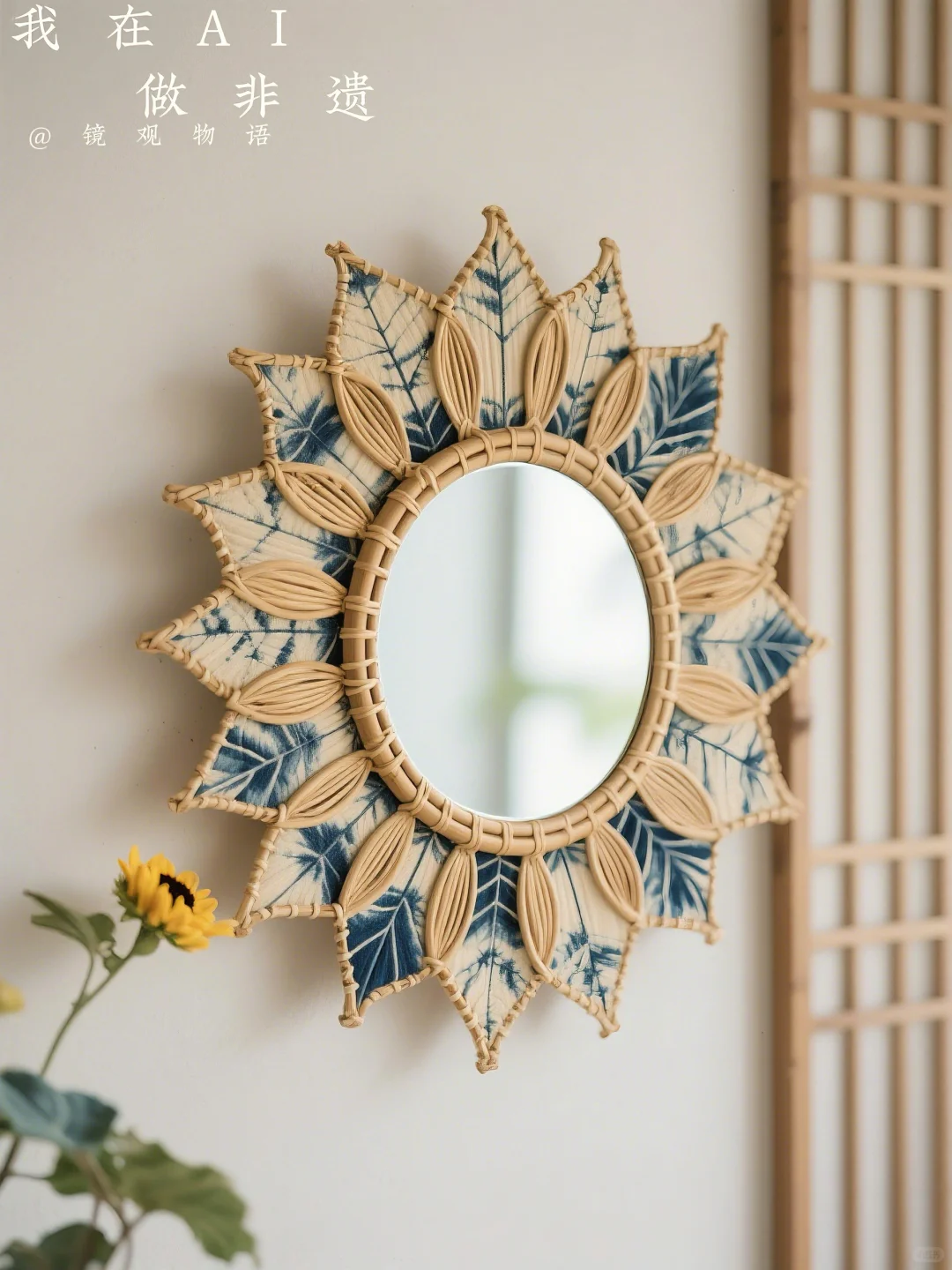 Aha这也是艺术｜给镜子装个向日葵?笑一笑吧