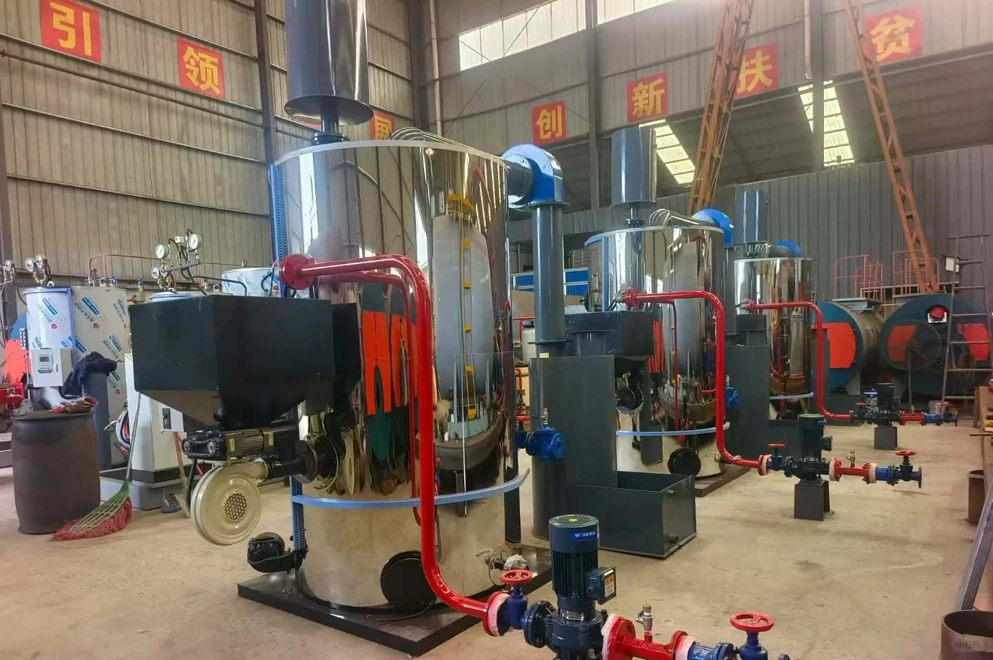 shipping 3sets of 350kw hot water boiler