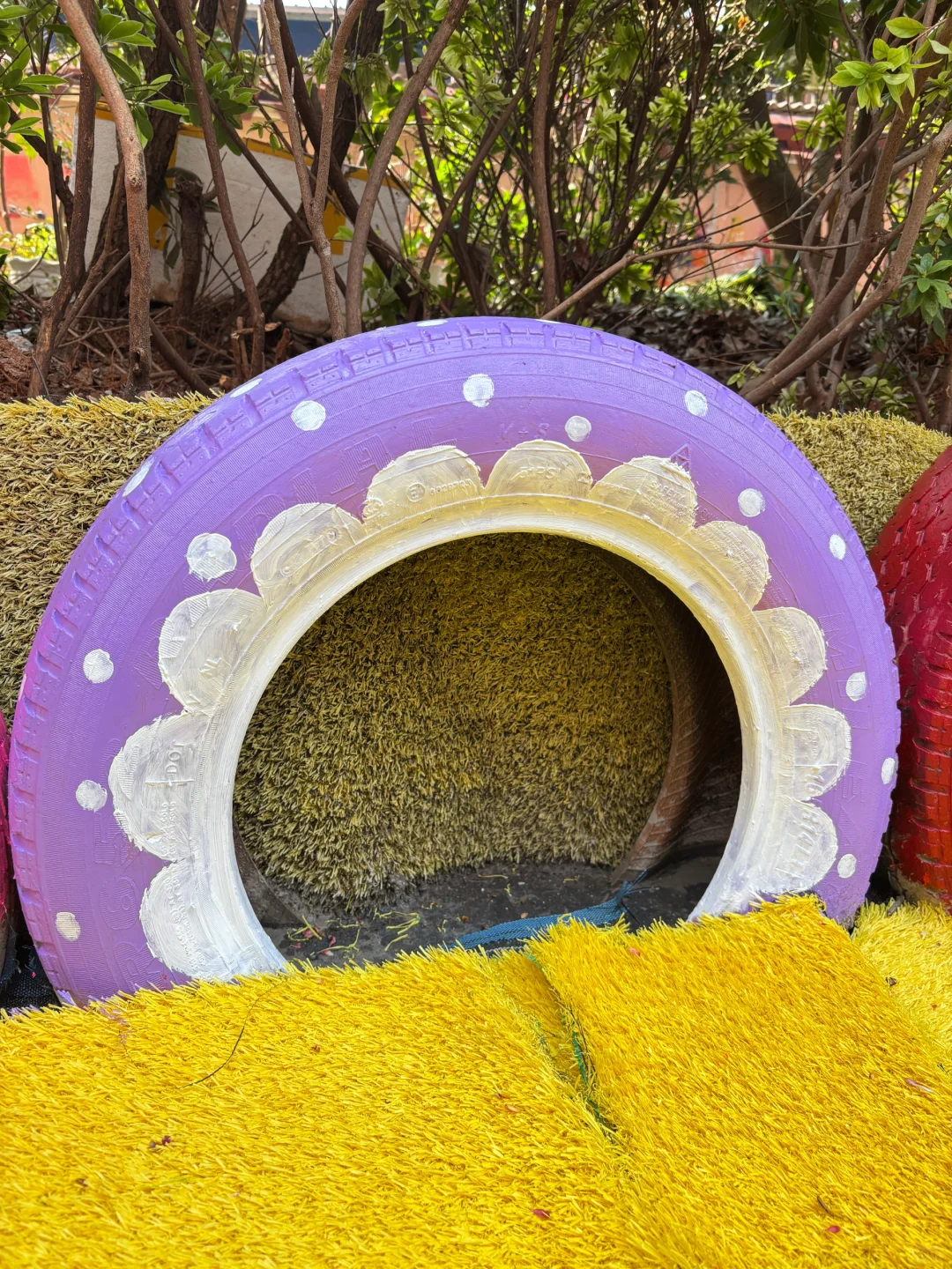 旧轮胎涂鸦✍️