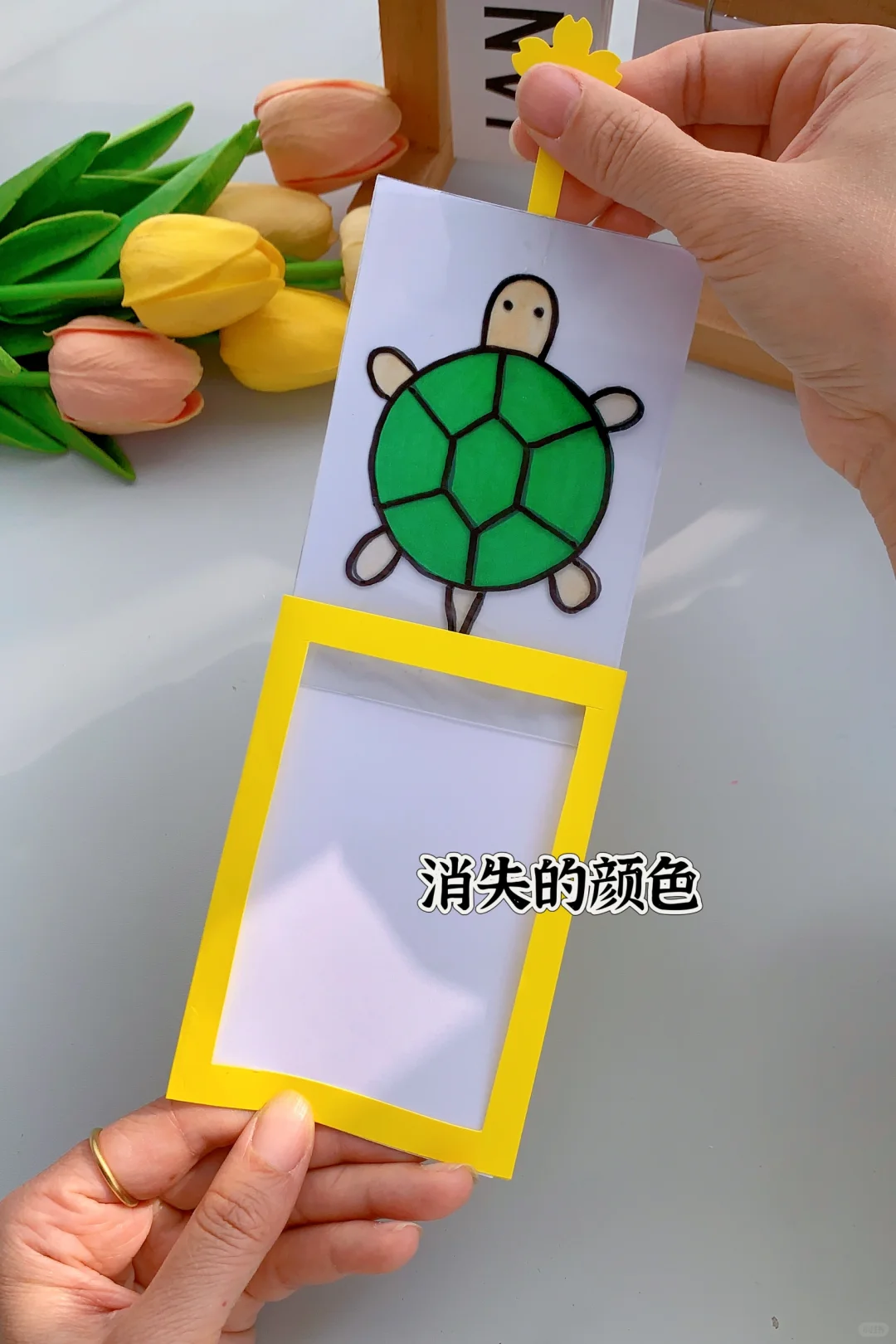 会变色的小乌龟，你会做了吗？#亲子手工#幼