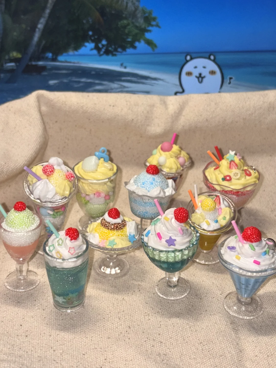 用五块钱做了十几个甜品?