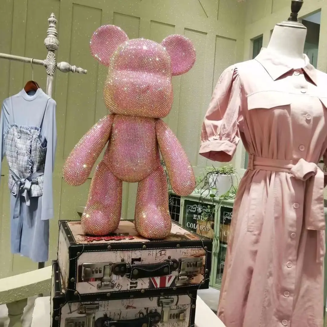 暴力熊手工DIY贴钻玩偶材料公仔手办摆件