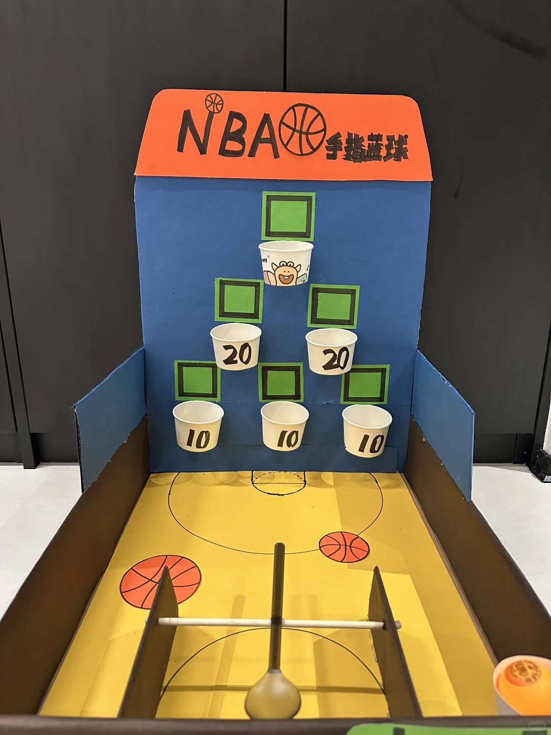 简易版手指投篮机?｜一个大纸箱废物变宝