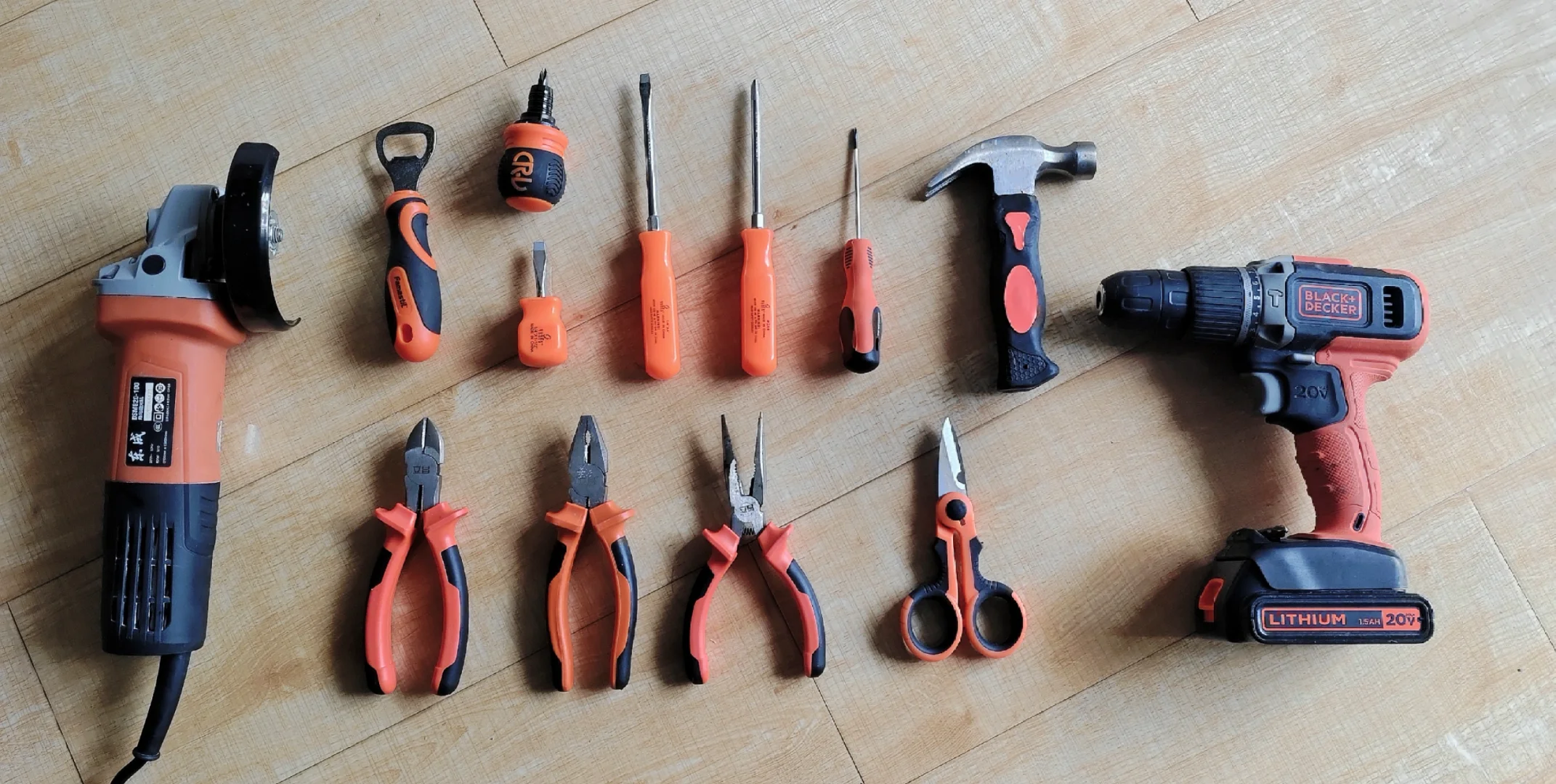 DIY组合 橙色工具套装 启瓶器是灵魂